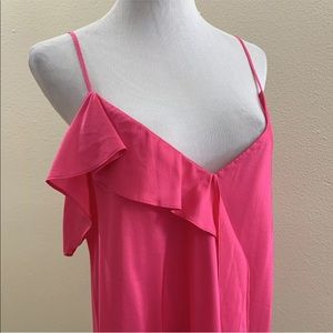 Lewit XL pink silk tank-blouse- $199
